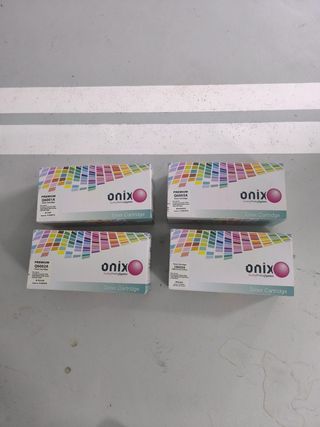 4 Toners Onix para impresoras laser HP y Canon
