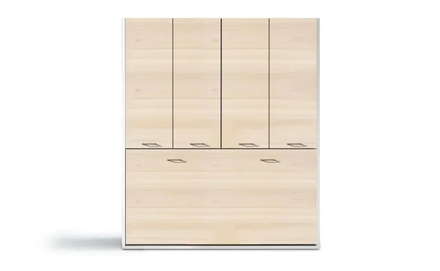 Cama abatible con armario superior