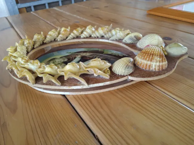 Sant'Antonio quadro vintage con conchiglie