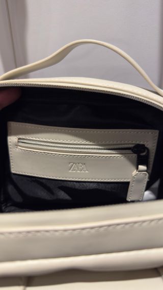 Bolso ZARA Hombro/Bandolera Beige