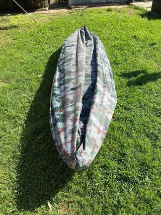 Kayak de pesca biplaza camuflaje
