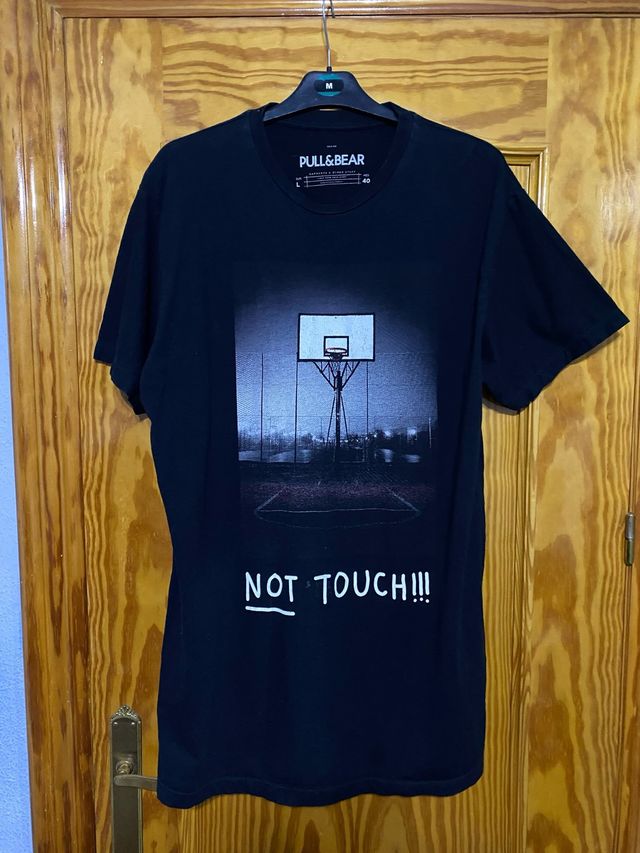 Camiseta Pull&Bear Negra Talla L