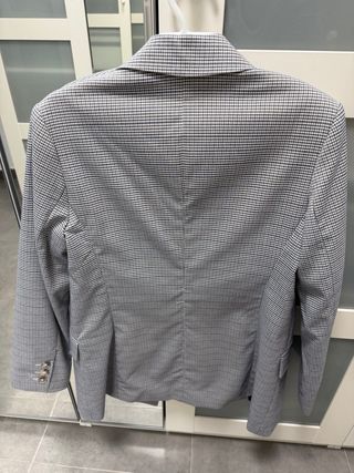 Americana cuadros Stradivarius mujer