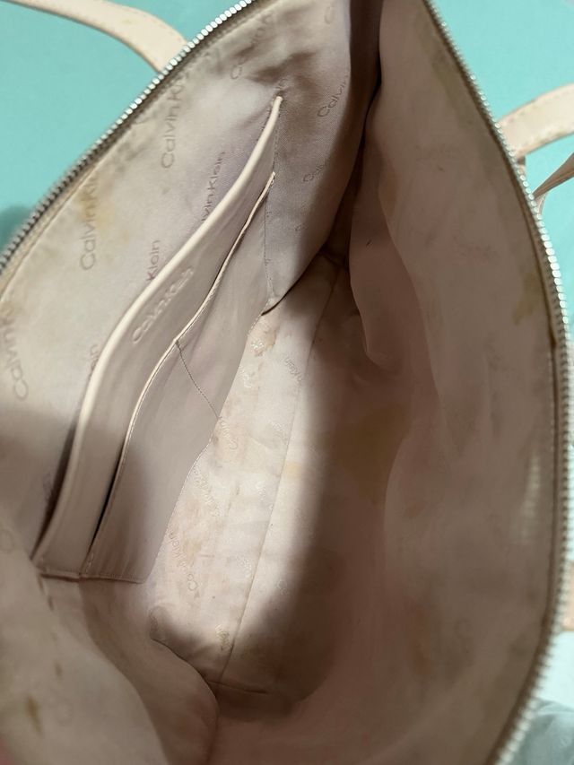 Bolso Calvin Klein Rosa y Plateado