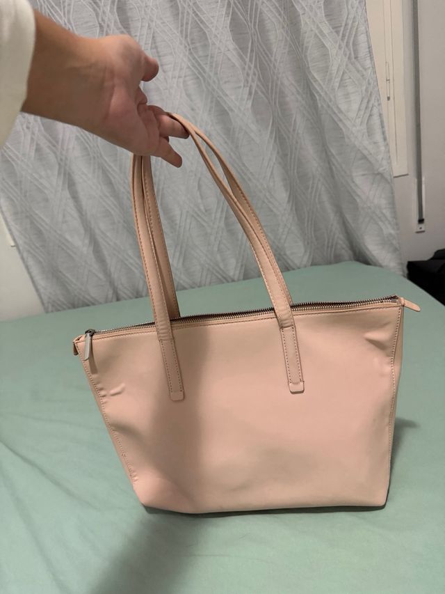 Bolso Calvin Klein Rosa y Plateado