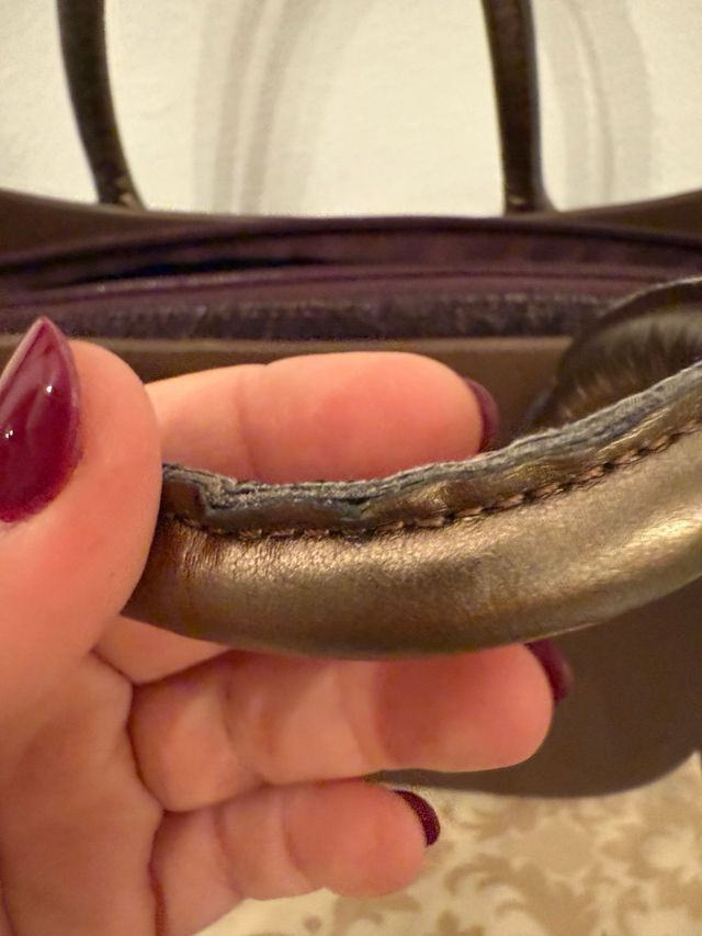 Bolso O bag marrón y dorado