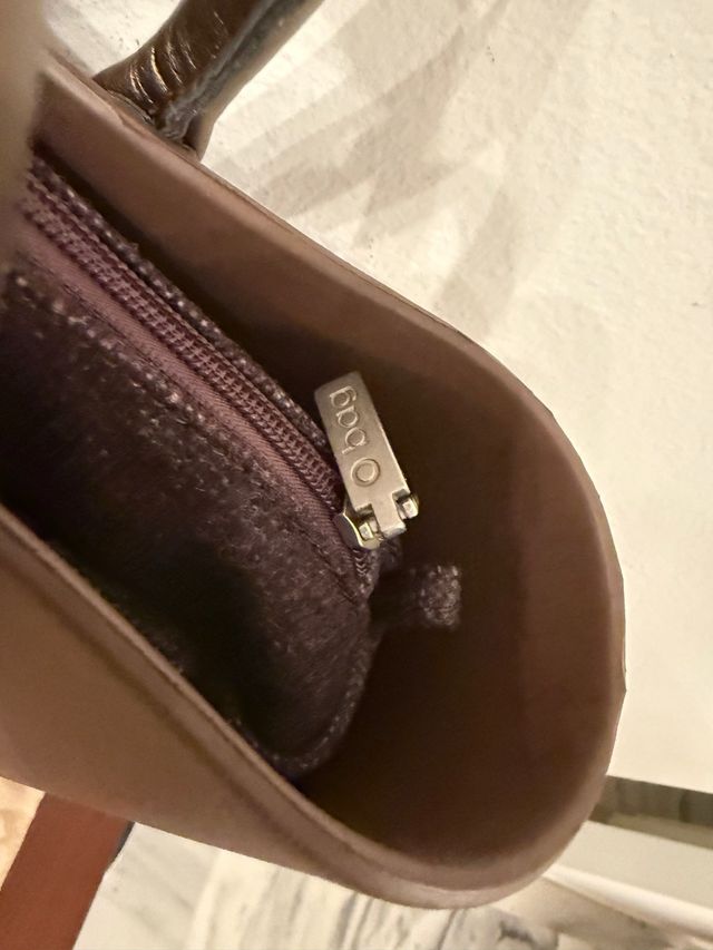 Bolso O bag marrón y dorado