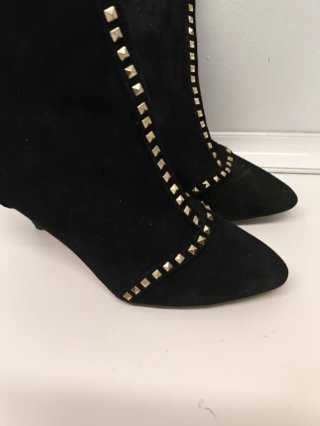 Botines Zara Negro Tachuelas Talla 38
