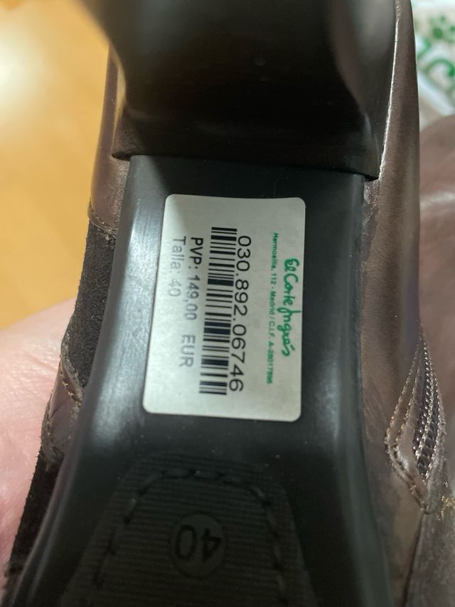 Botas altas El Corte Inglés marrones