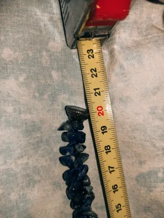 Bracciale con pietre blu e argento