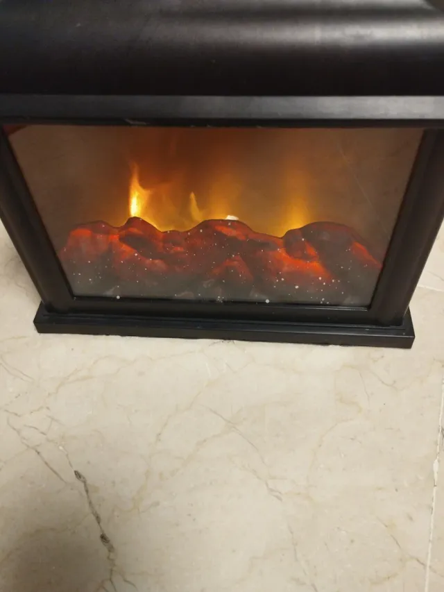 Chimenea LED Decorativa Negra