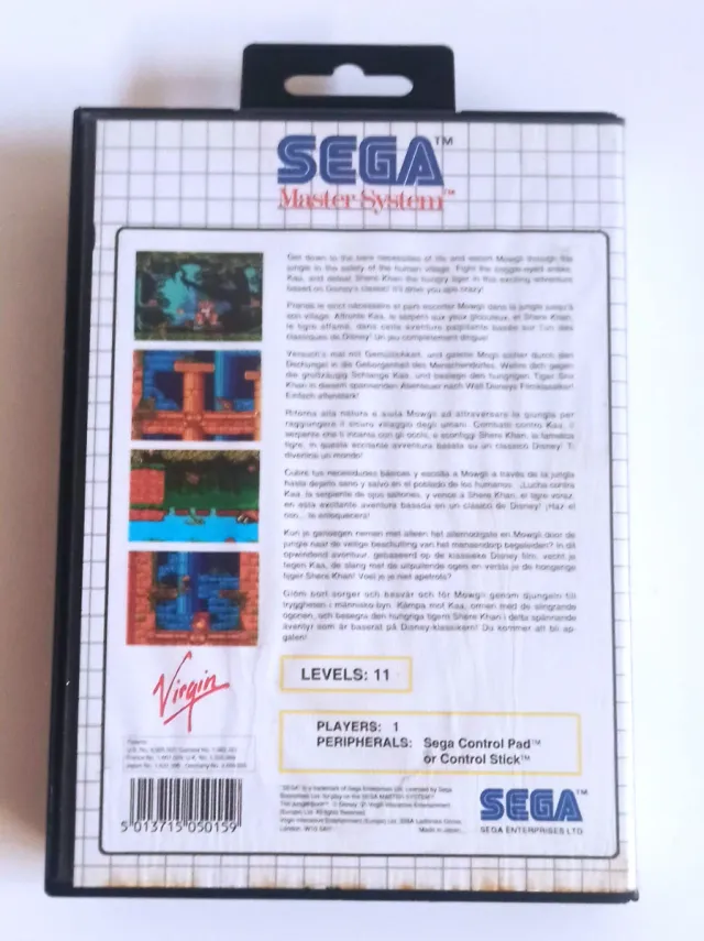 Sega Master System El Libro de la Selva Completo