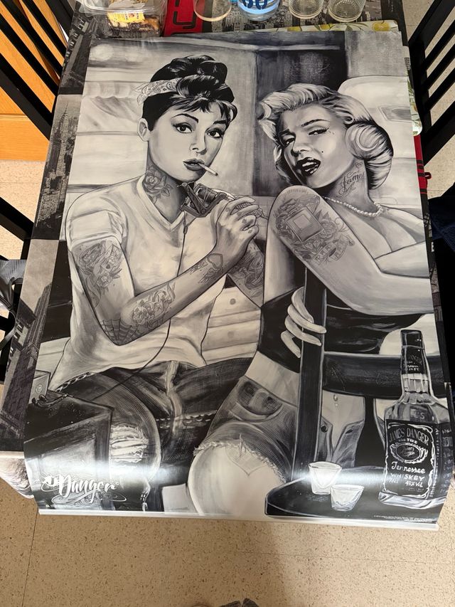 Poster Audrey Hepburn e Marilyn Monroe