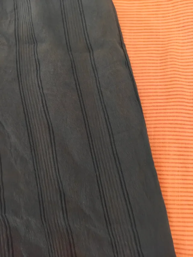 Pantalón ancho verde Mango