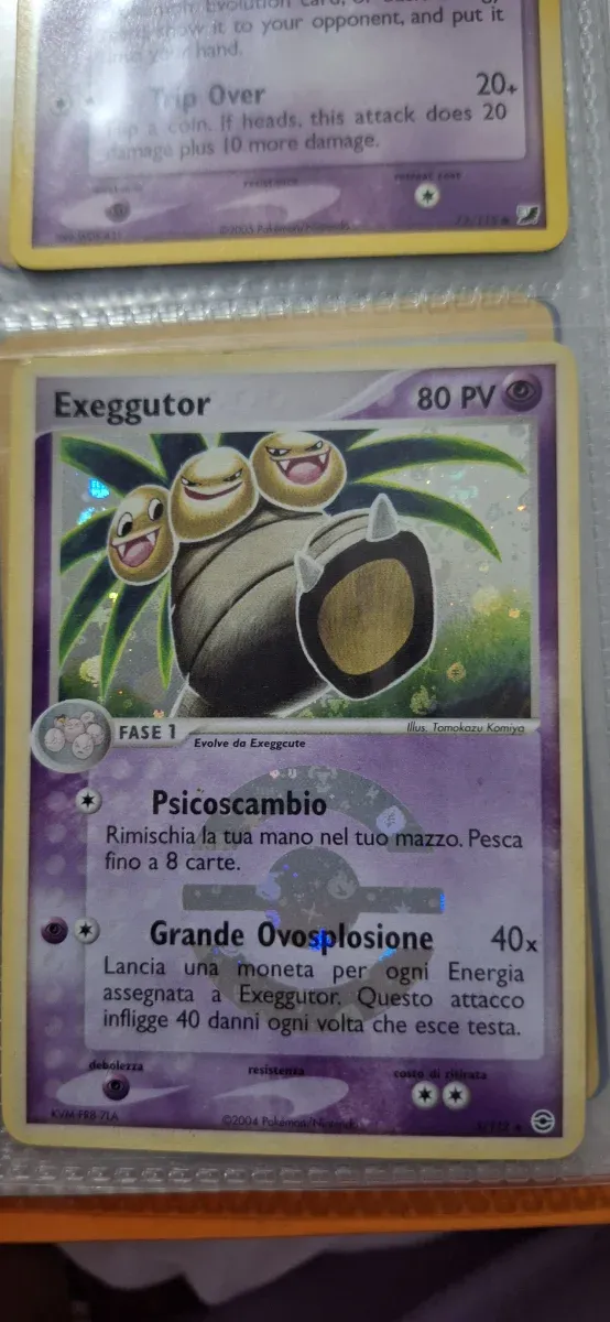 Carta Pokemon Exeggutor Fase 1