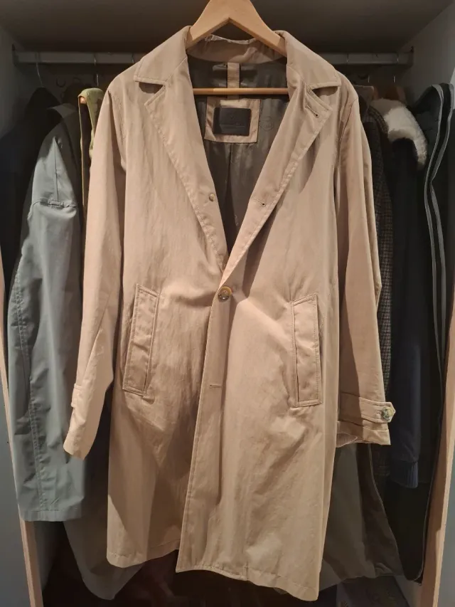 Gabardina Massimo Dutti Beige Talla M