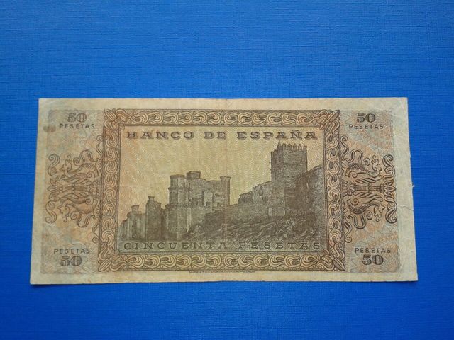 Billete 50 Pesetas año 1938