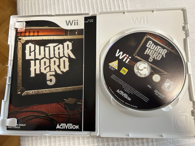 Juego Wii Guitar Hero 5 en perfecto estado