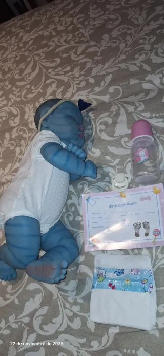 Muñeca Reborn Bebé Avatar vinilo silicona suave