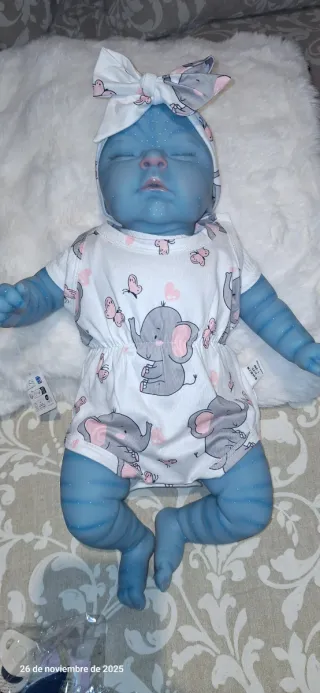 Muñeca Reborn Bebé Avatar vinilo silicona suave