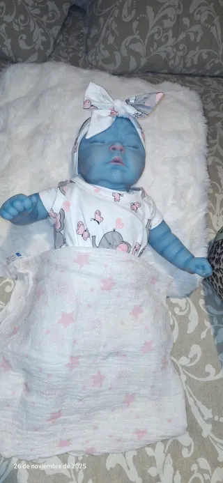 Muñeca Reborn Bebé Avatar vinilo silicona suave