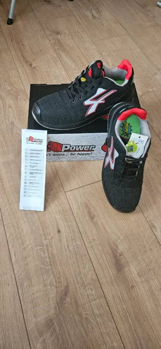 Botas de Seguridad U-Power Negras y Rojas