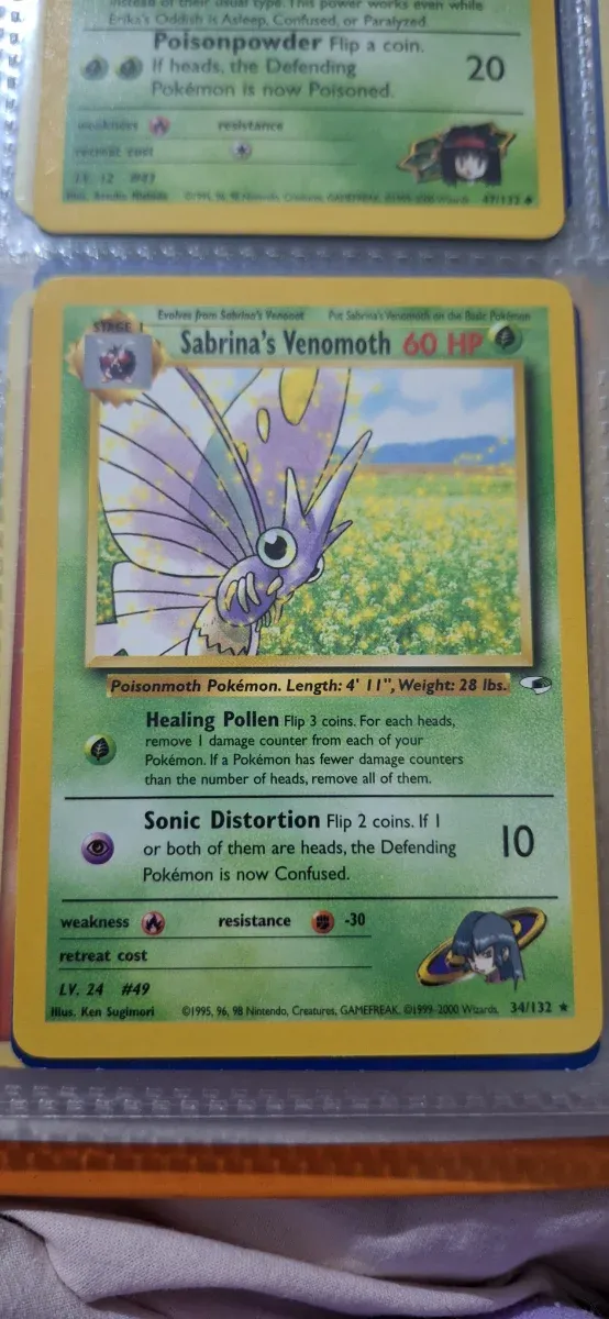 Carta Pokemon Sabrina's Venomoth 34/132