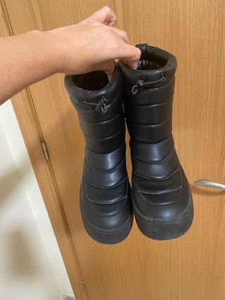 Botas negras acolchadas