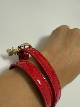 Pulsera Tous Roja y Dorada
