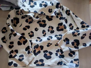 Sudadera estampado leopardo 10-12 años