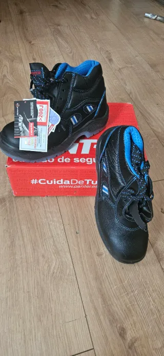 Botas de Seguridad Panter Negras y Azules