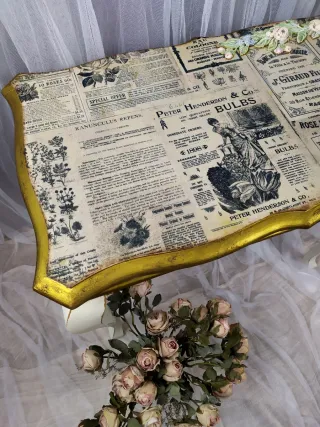 Mesa auxiliar Shabby Chic