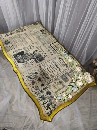 Mesa auxiliar Shabby Chic