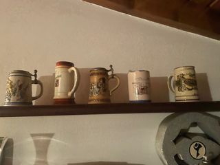 5 Bocc. Birra Bavaresi Ceramica Metallo