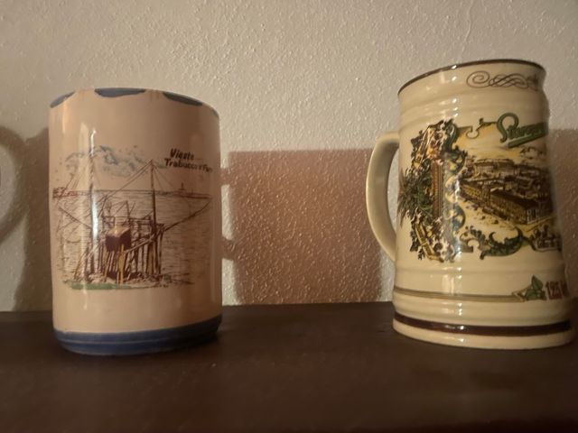 5 Bocc. Birra Bavaresi Ceramica Metallo