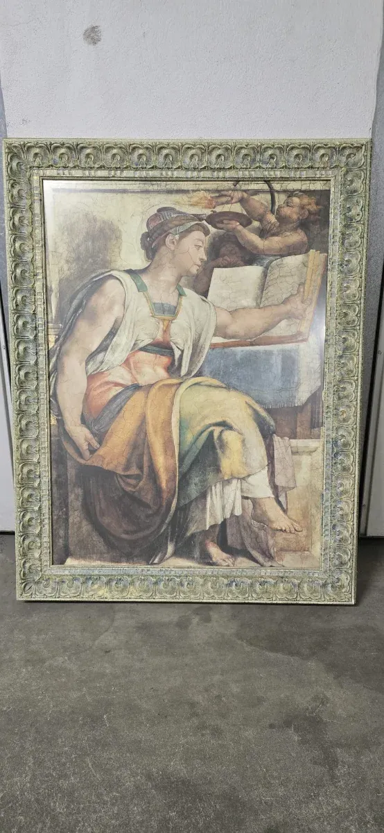 Cuadro con marco de 10 cm y cristal