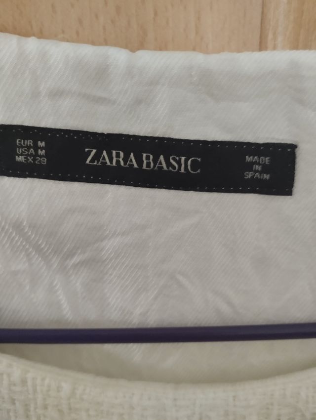 Vestido Blanco Zara Talla M
