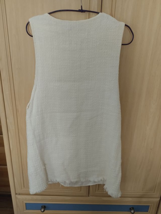Vestido Blanco Zara Talla M