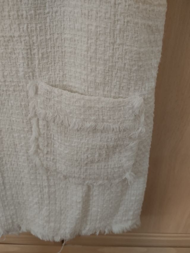 Vestido Blanco Zara Talla M