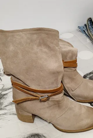 Botas AS98 Talla 40 Beige