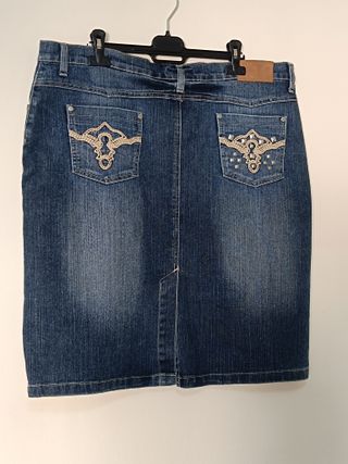 Falda tejana vaquera azul