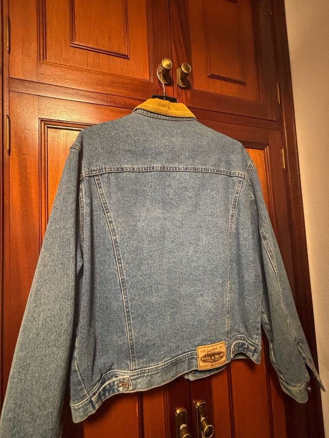 Chaqueta Vaquera Hombre Azul Beige