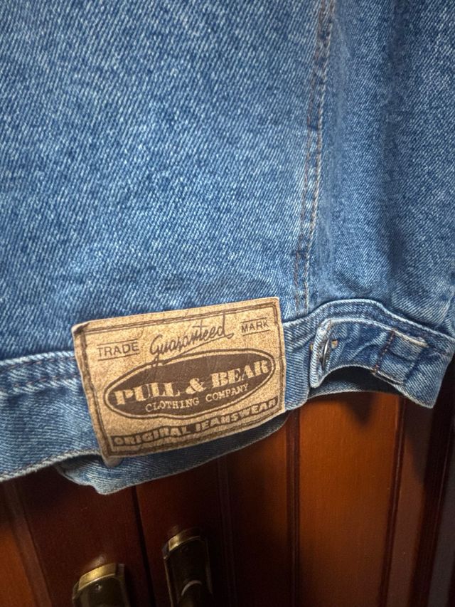 Chaqueta Vaquera Hombre Azul Beige