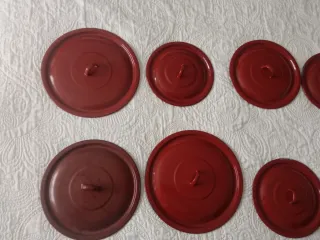 Lote  tapas de olla vintage