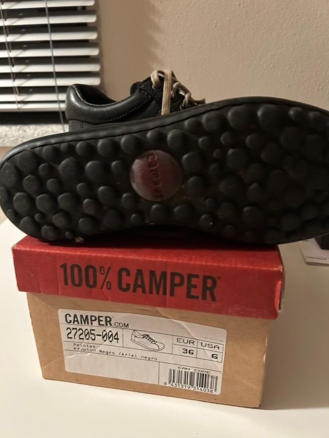 Camper Scarpe Stringate Nere Tg 36