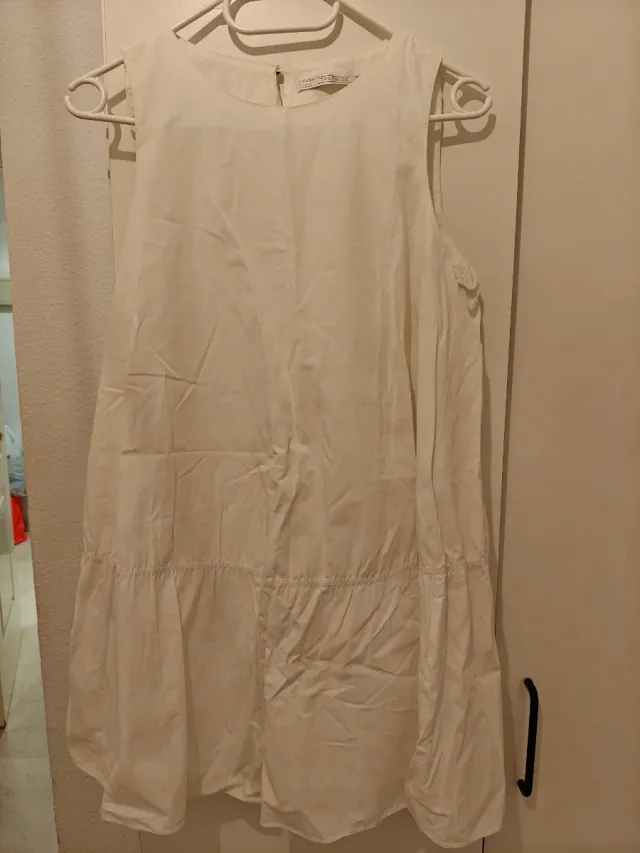 Vestido blanco ibicenco talla única