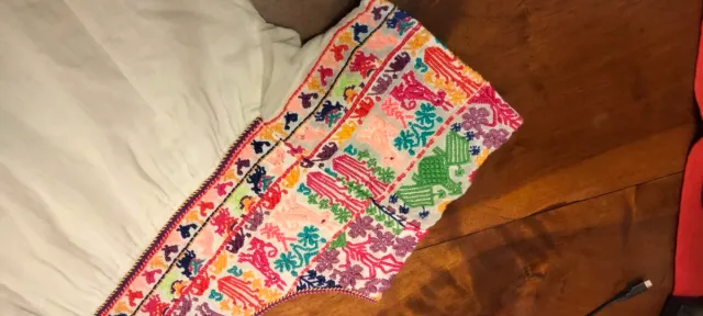 Blusa bordada algodón multicolor