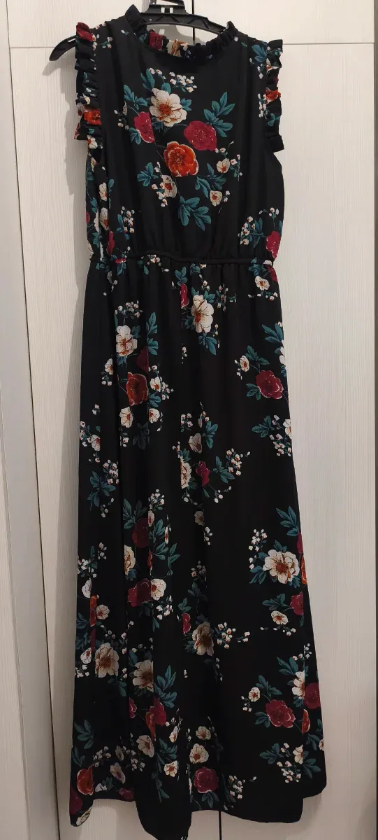 Vestido largo estampado floral