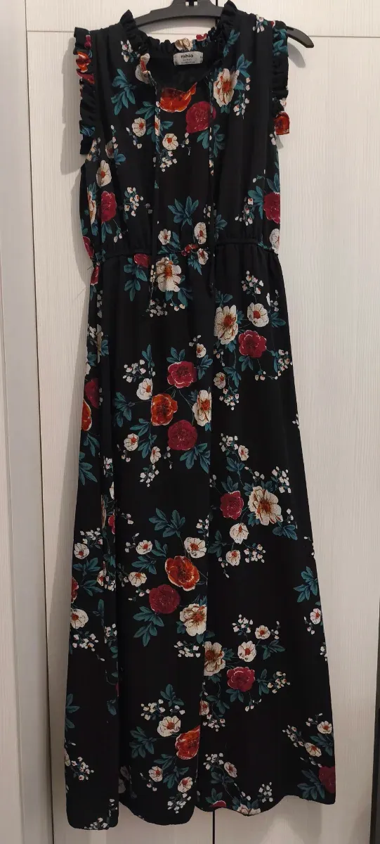 Vestido largo estampado floral