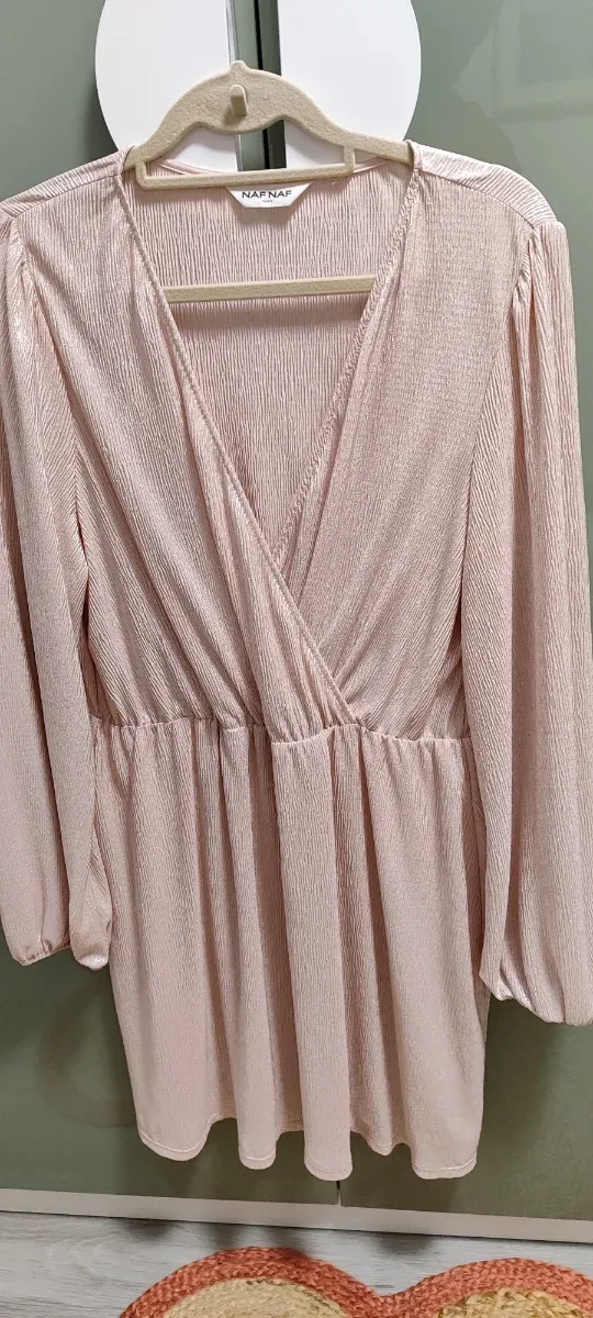 Vestido Naf Naf rosa talla 42